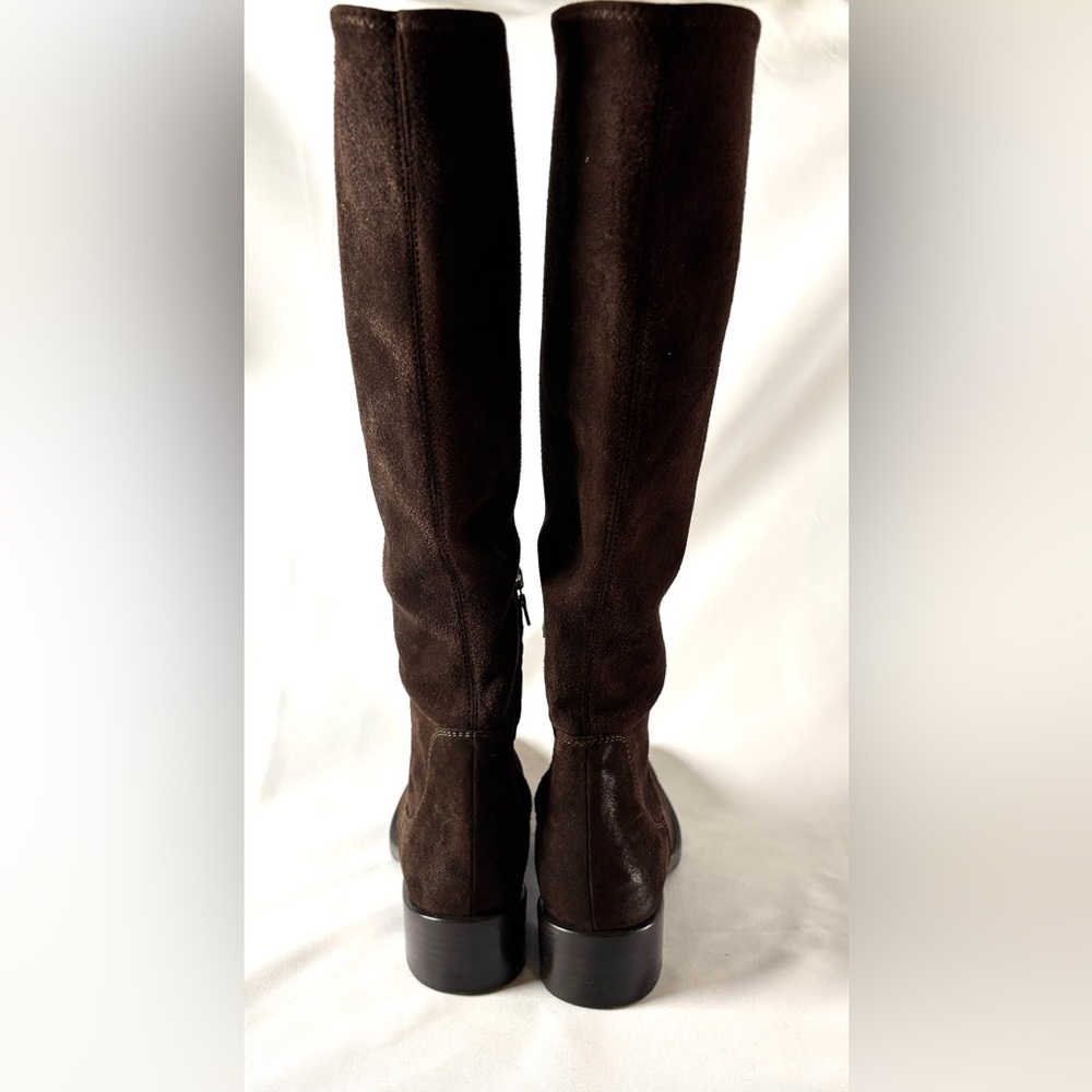 Vintage Prada Brown Suede Knee-High Boots | 90s Equestrian Style size 36 - Picture 5 of 10